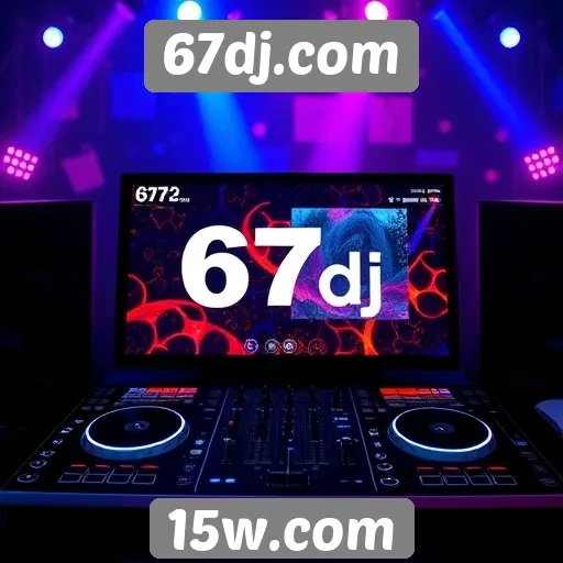 Interface do usuário do site 67dj.com